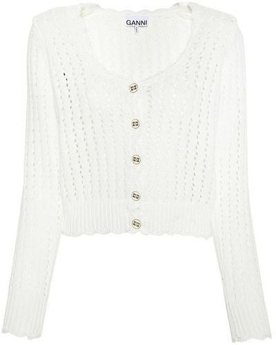 Ganni Jumper - White