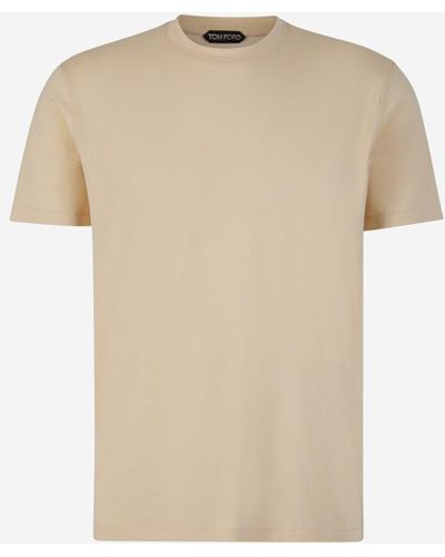 Tom Ford Plain T-shirt - Natural
