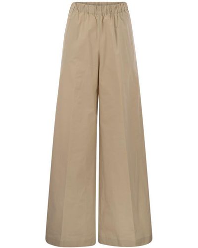 Antonelli Steven - Stretch Cotton Loose-fitting Pants - Natural