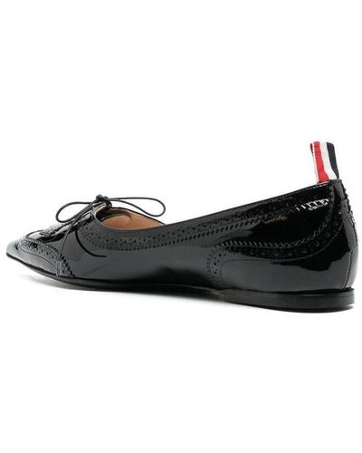 Thom Browne Flat Shoes - Black