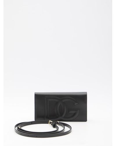 Dolce & Gabbana Phone Bag Dg Logo - White