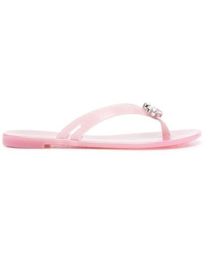 Casadei Jelly Thong Sandals - Pink