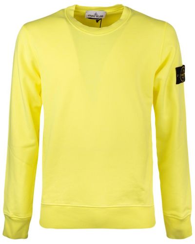 Stone Island Fluo Crewneck Sweatshirt - Yellow