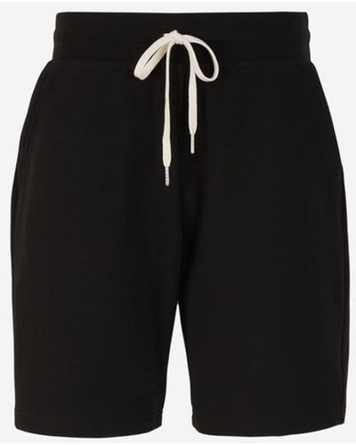 John Elliott Cotton Plain Bermuda Shorts - Black