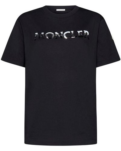 Moncler T-shirts And Polos - Black