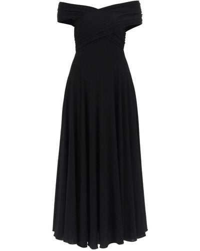 Khaite Bruna Jersey Maxi Dress - Black