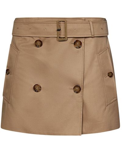 Burberry Mini Skirt - Brown