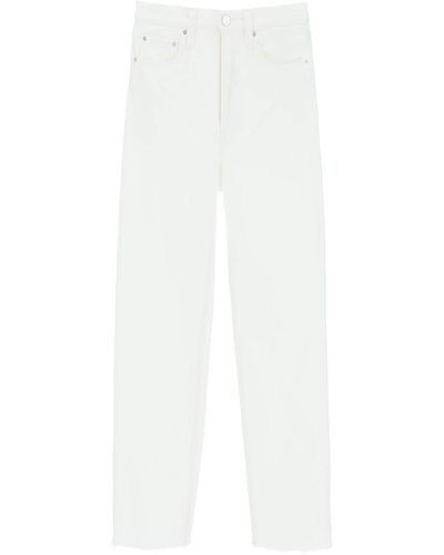 Totême Toteme Classic Cut Jeans In Organic Cotton - White