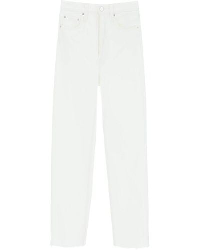 Totême Toteme Classic Cut Jeans In Organic Cotton - White