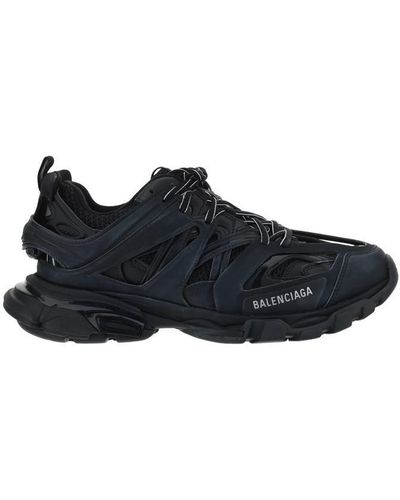 Balenciaga Track Nylon And Mesh Sneakers - Black