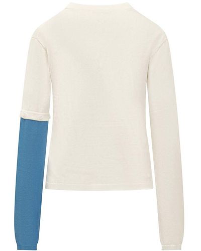 JW Anderson Ivory Silk Blend Sweater - White