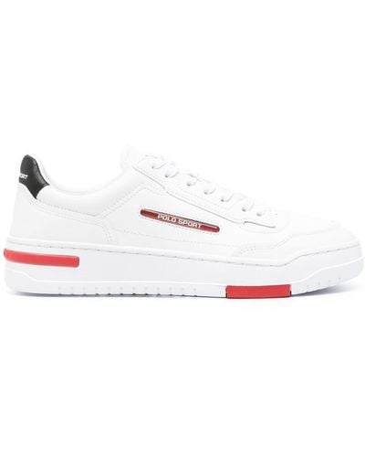 Polo Ralph Lauren Leather Trainers - White