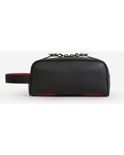 Christian Louboutin Leather Blaster Toiletry Bag - Black