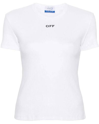 Off-White c/o Virgil Abloh Logo Cotton T-shirt - White
