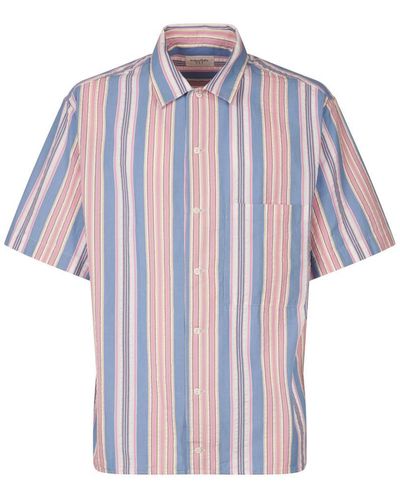 Tintoria Mattei 954 Short Sleeve Striped Shirt Clothing - Multicolour