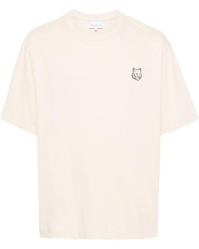 Maison Kitsuné Fox Patch T-Shirt - Natural