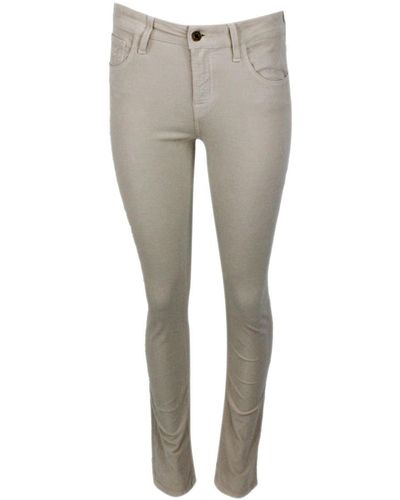 Jacob Cohen Kimberly Pants With Cigarette Cuts - Grey