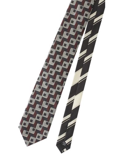 Dries Van Noten Tie 102 Q.3903 M.w.tie Accessories - Grey