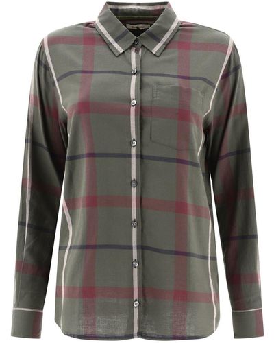 Barbour "oxer Check" Shirt - Gray