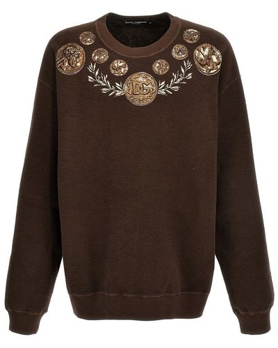 Dolce & Gabbana Monete Sweatshirt - Brown