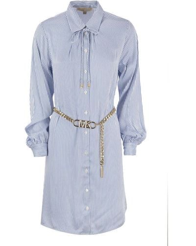 Michael Kors Chain Short Shirtdress - Blue