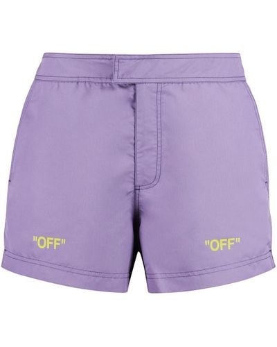 Off-White c/o Virgil Abloh Swim Shorts - Purple