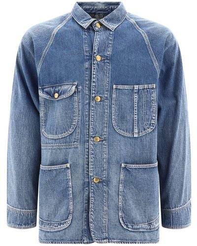Orslow "1950'S" Overshirt Jacket - Blue