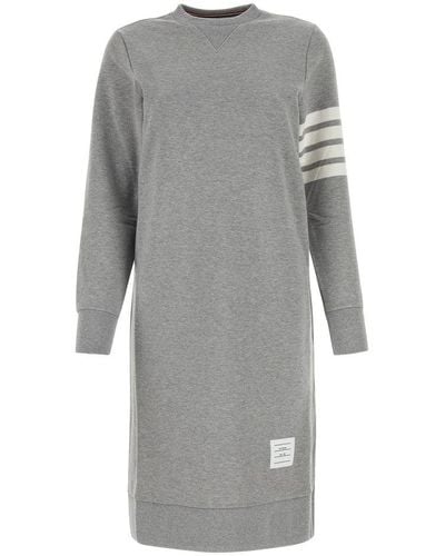 Thom Browne Cotton Dress - Gray