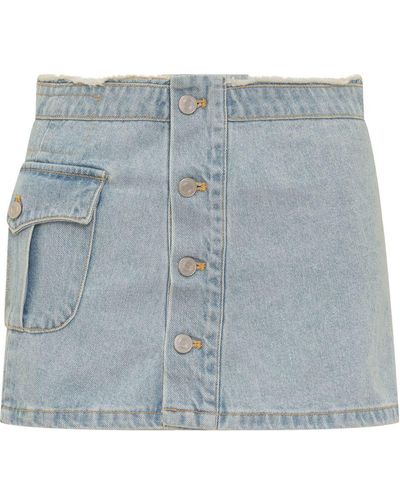 ANDERSSON BELL Mini Apron Skirt - Blue