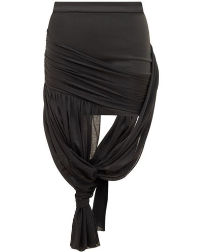 JW Anderson Skirt With Braided Design - Black