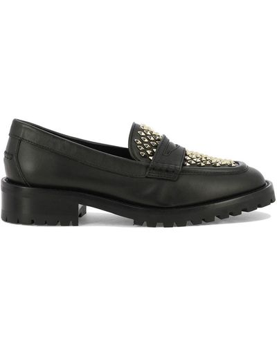 Jimmy Choo Deanna Leather Loafers - Black