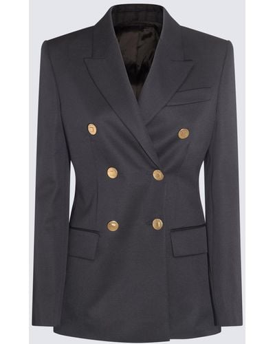 Givenchy Navy Wool And Mohair Blazer - Blue