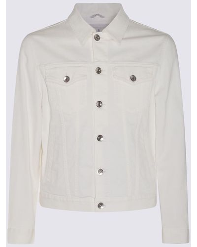 Brunello Cucinelli Cotton Denim Jacket - White