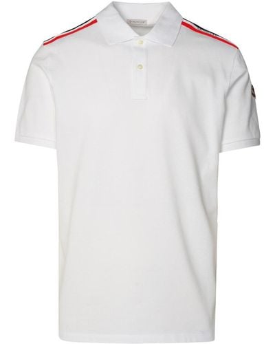 Moncler Cotton Polo Shirt - White