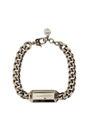 Alexander McQueen The Chain Medallion Bracelet - Metallic
