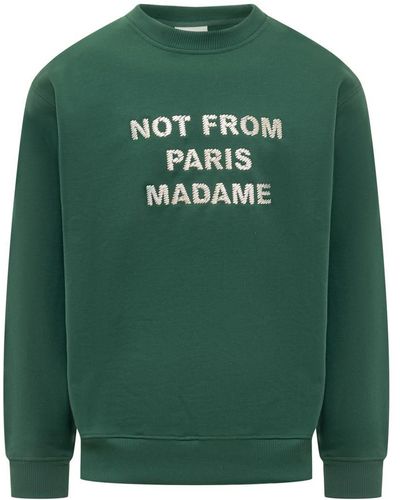 Drole de Monsieur Drole De Monsieur The Slogan Sweatshirts - Green
