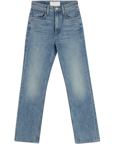 Mother Rider Ankle Skinny Jeans - Blue