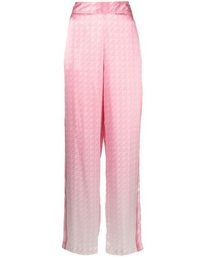 Casablancabrand Morning City View Silk Trousers - Pink