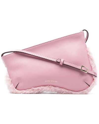 MANU Atelier Curve Zipped Shoulder Bag - Pink