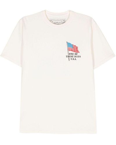 One Of These Days T-Shirts - White