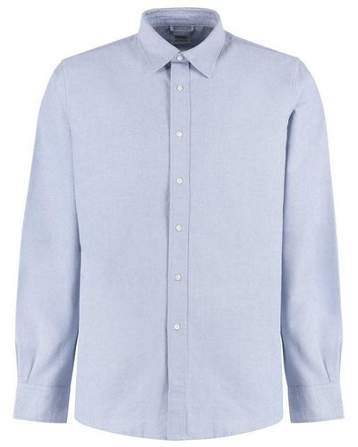 Aspesi Sterling Oxford Cotton Shirt - Blue