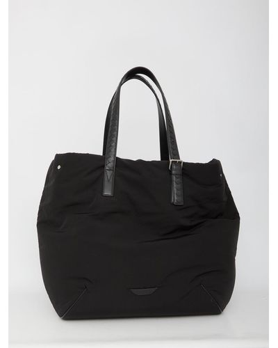 Bottega Veneta Nylon Shopping Bag - Black