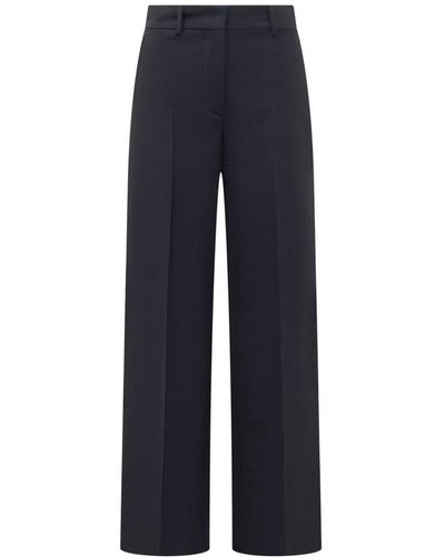 Off-White c/o Virgil Abloh Wool Pleat-front Trousers - Blue