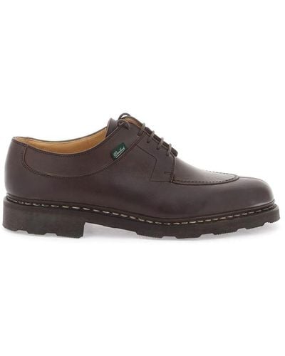 Paraboot Smooth Leather Derby Avignon In - Brown
