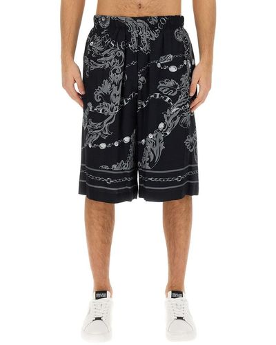 Versace Printed Shorts - Black