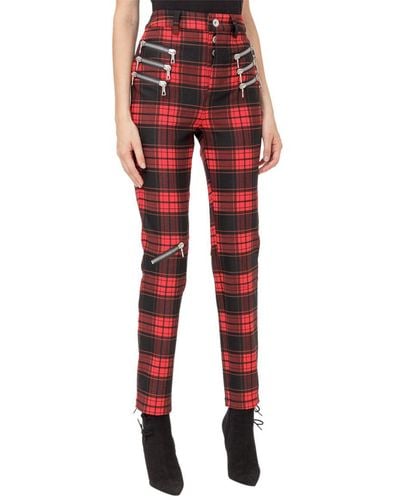 Unravel Project Unravel Skinny Trousers - Red