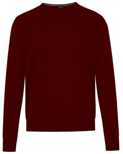 Gran Sasso Burgundy Cashmere Sweater - Red