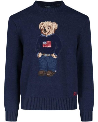 Polo Ralph Lauren 'polo Bear' Jumper - Blue