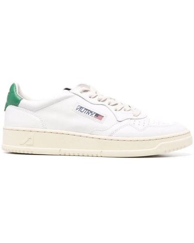 Autry Trainers With Logo - White