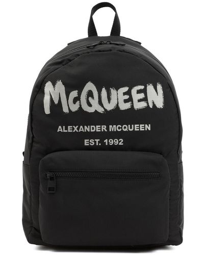 Alexander McQueen Metropolitan Backpack Bags - Black